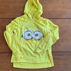 Universal Bright Yellow Kids Minion Hoodie